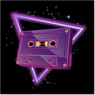 Take Me Back - Cassette Tape Synthwave Posters and Art